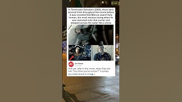 In Terminator Salvation (2009), there were several hints throughout the movie before it was revealed