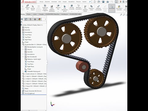Solidworks Triger Seti Tasarımı Timing Set Design