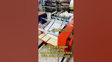 Creasing and perforating machine #perforatingmachine #numbering #creasingmachine #perforating