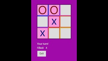 Noughts and Crosses WPF App - C#