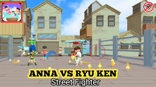 ANNA VS RYU KEN STREET FIGHTER ANDROID FIGHT - SMASH KICK GAME OFFLINE - WALKTROUGH GAMEPLAY screenshot 4