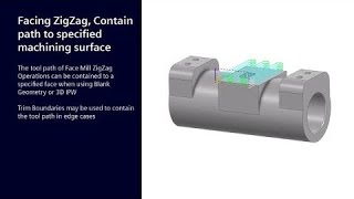 Facing Zig Zag Path Containment in NX CAM