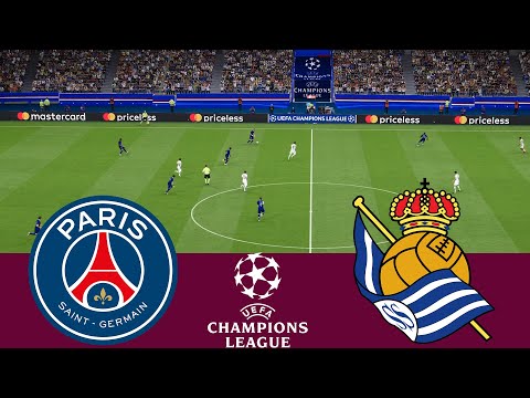 [LIVE] PSG vs Real Sociedad. UEFA Champions League 23/24 Full Match-VideoGame Simulation