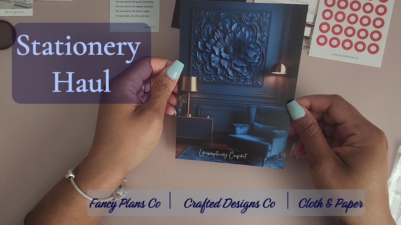 Stationery Haul - Fancy Plans Co | Crafted Designs Co | Cloth & Paper