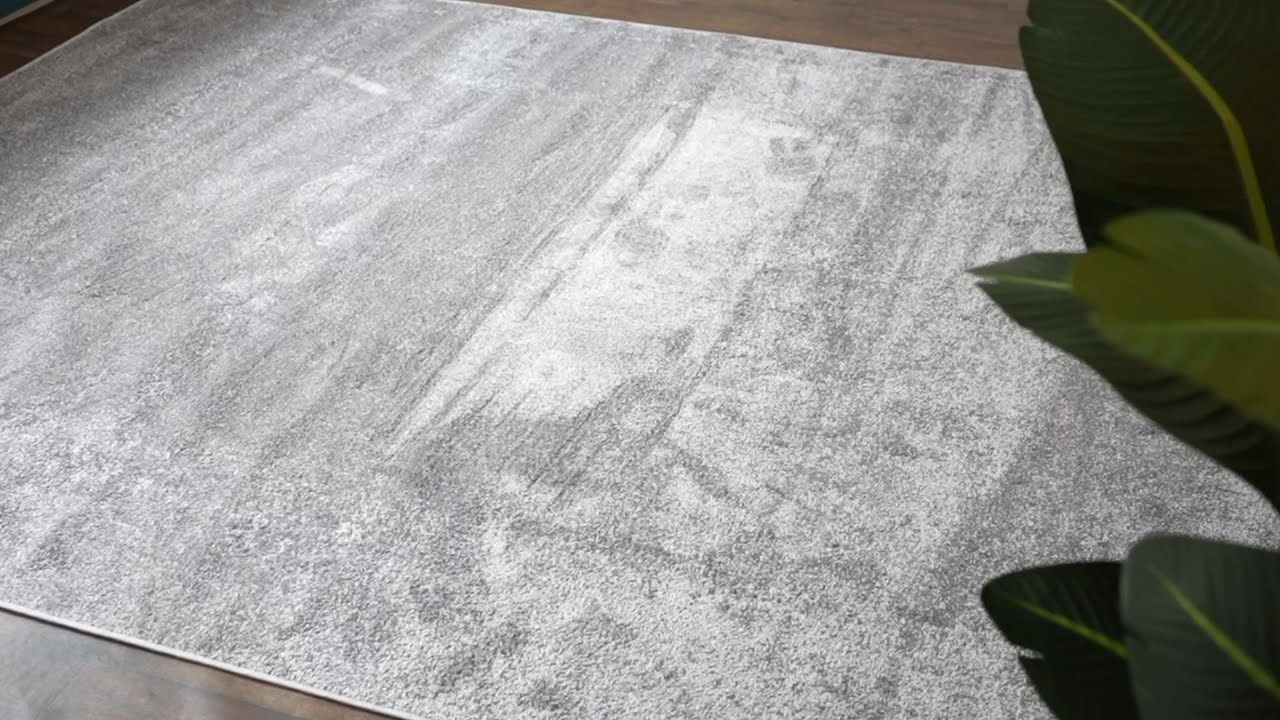 Haze Solid Low Pile Rug I JONATHAN Y - YouTube