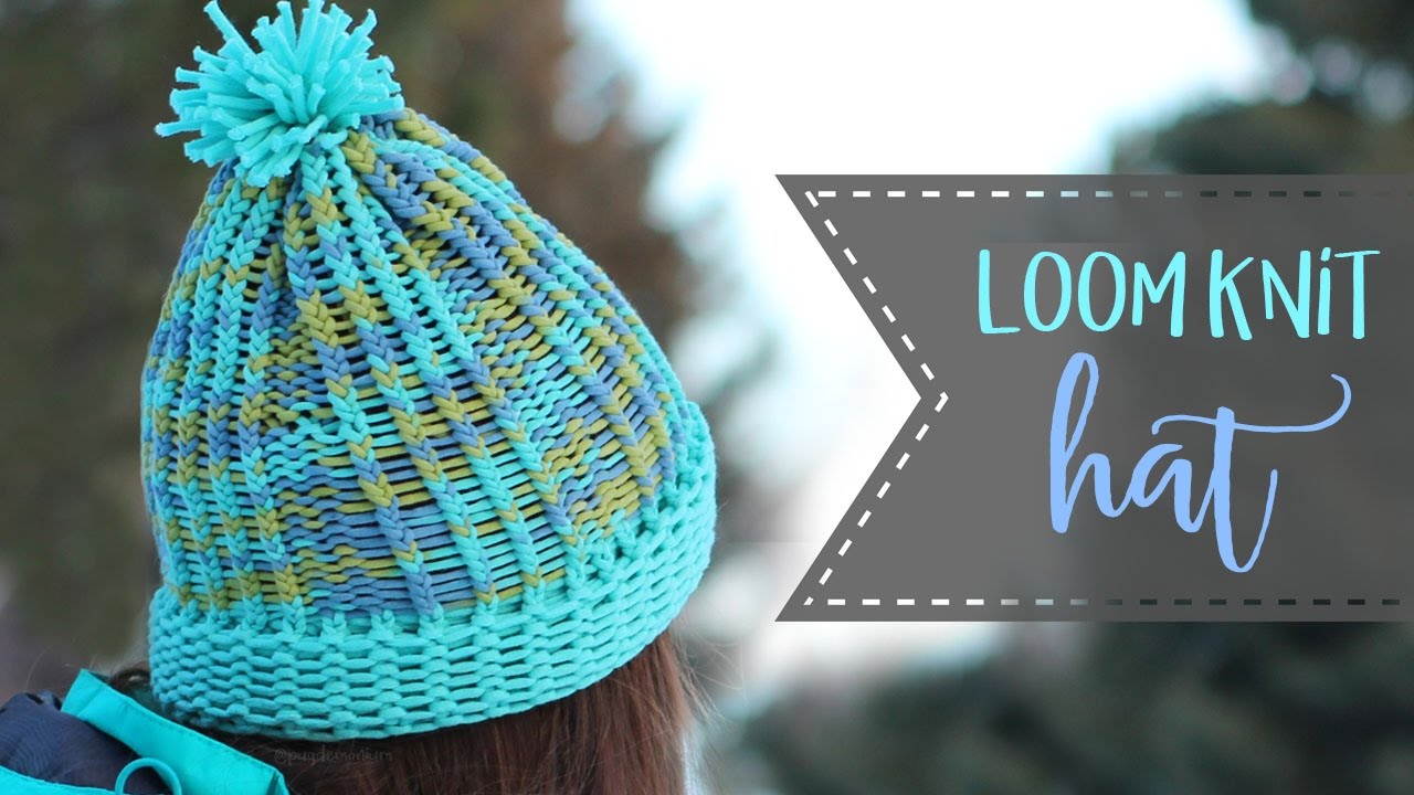 How to loom knit a hat (super easy for beginners) DIY TUTORIAL 