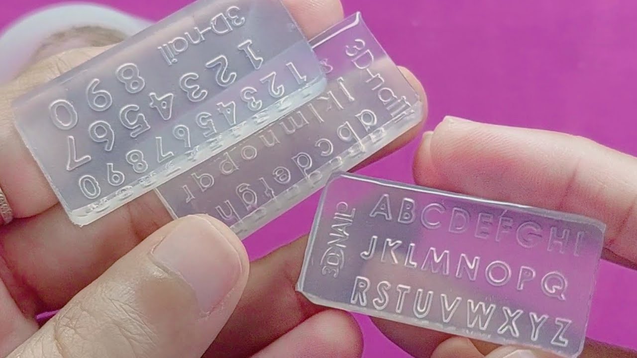 Alphabet silicone mold / very small Alphabet Letters with uv resin ...