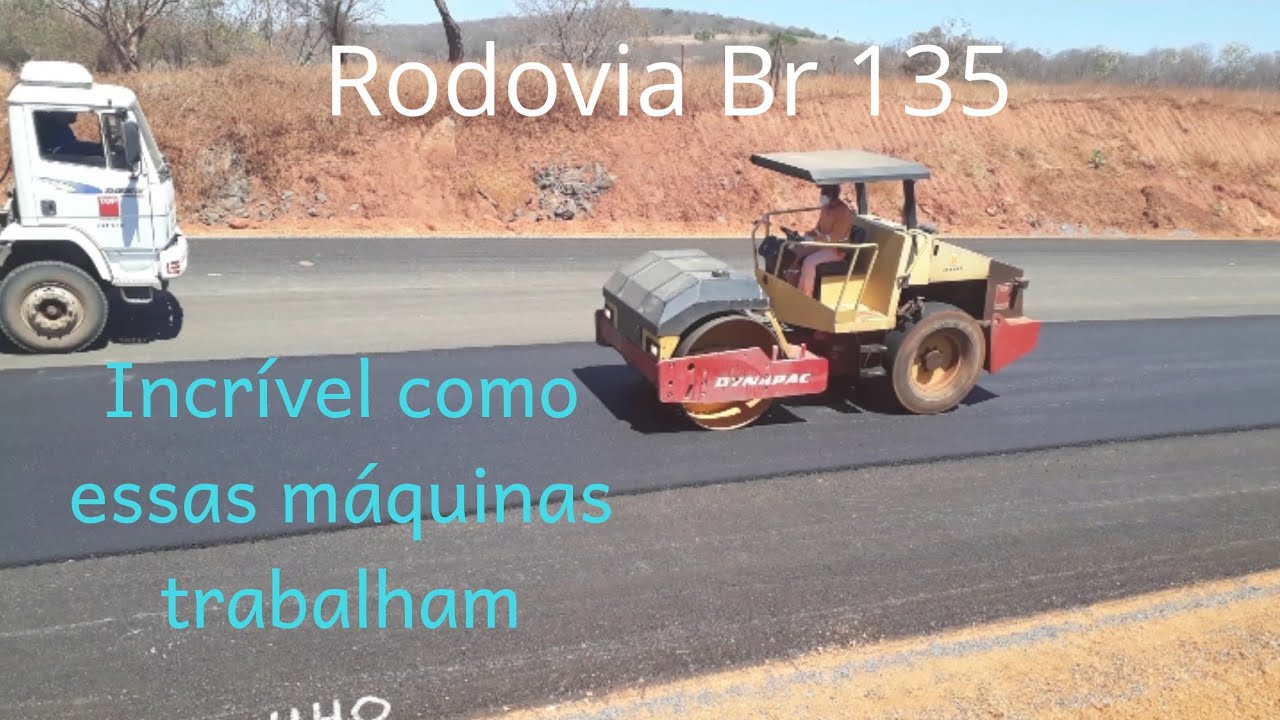 Vejam como é feito o asfalto Rodovia BR 135 Cocos BA... YouTube Vejam como é feito o asfalto Rodovia BR 135 Cocos BA... YouTube