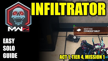COD MW3 Zombies, Infiltrator Solo mission guide (Act 1, Tier 4, Mission 1)