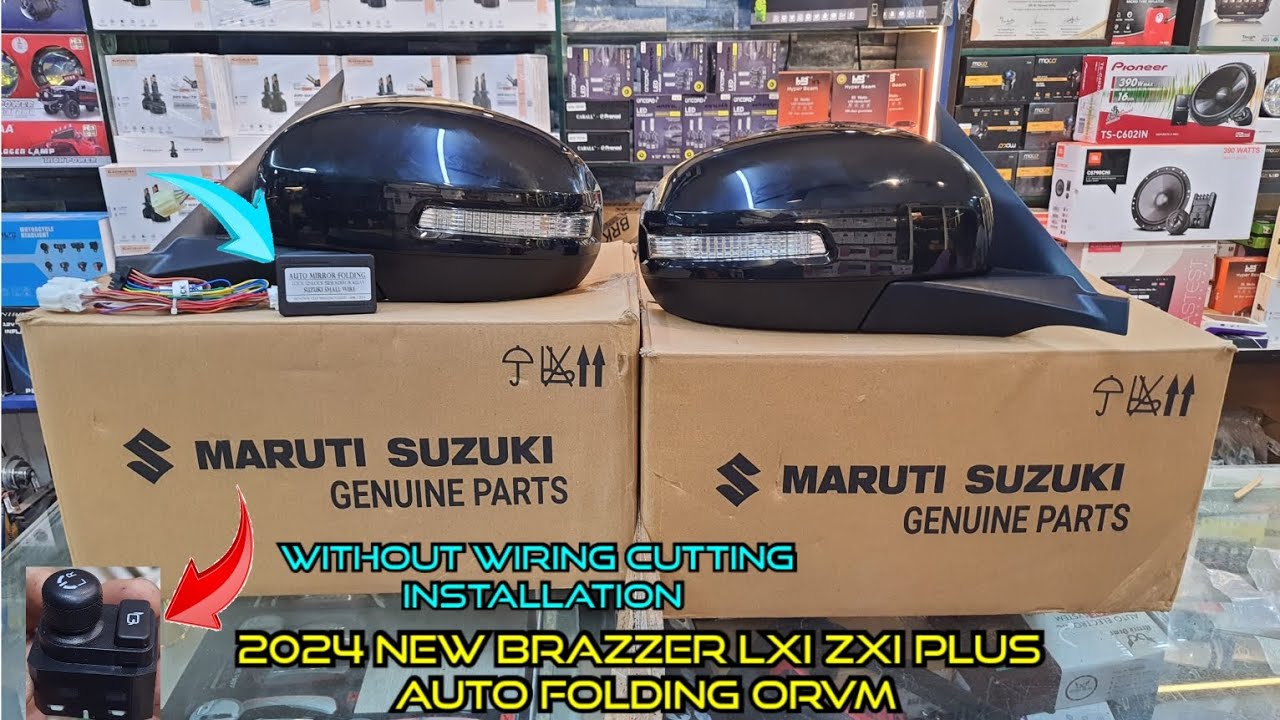 2024 new latest brezza LXI without wiring cutting install auto folding orvm