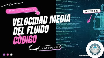 Velocidad media del fluido (código de Python descargable)