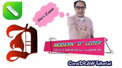 Modern D Letter Logo Design in Coreldraw🔥#lettereffect #mrhowsenior