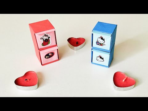 Kağıttan çekmece yapımı /origami box /kağıttan saklama kutusu