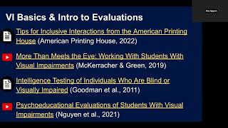Essentials of Assessing Students with Visual Impairments for School Psychologists