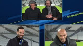 Thierry Henry rigole avec Mathieu Bodmer et Smaïl Bouabdellah