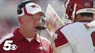 What are the details of Petrino's contract with the Razorbacks
