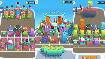 Merge Number Block Run 3D  || Merge Number Cube ⭐ Gameplay Walkthrough