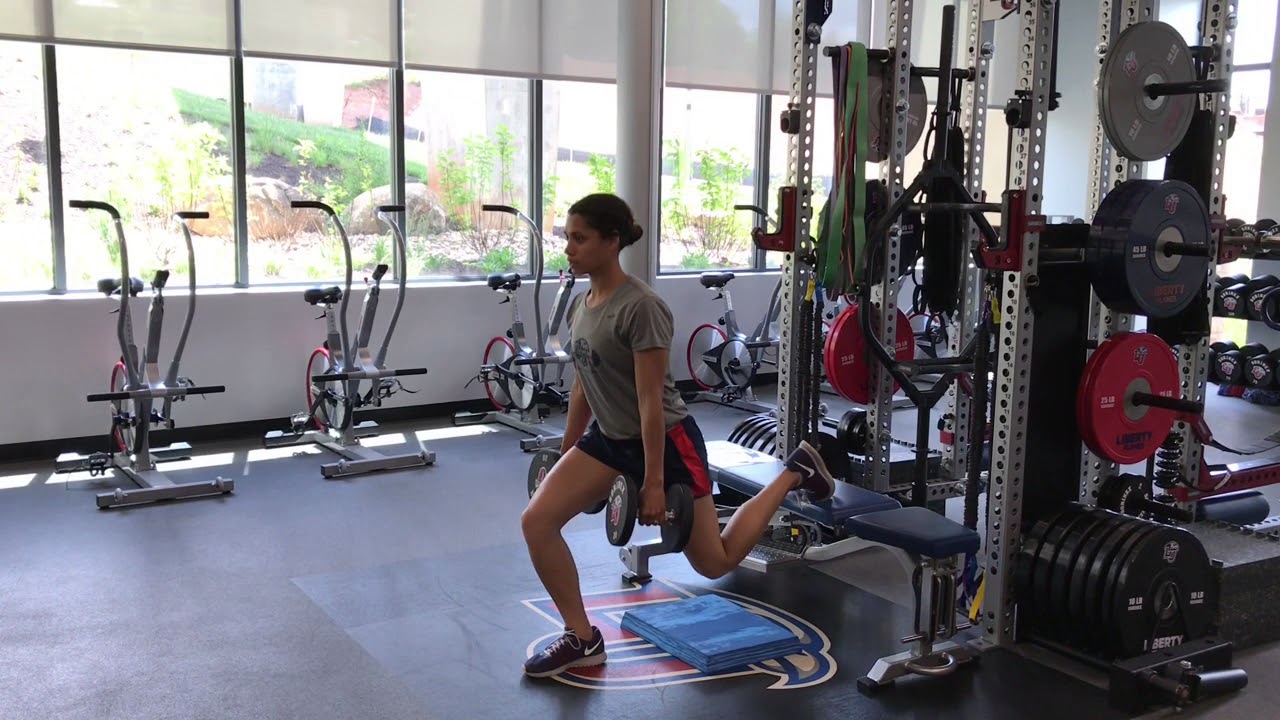 Dumbbell Bulgarian Split Squat - YouTube