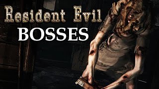 Resident Evil HD - All Bosses with Cutscenes [PS4]