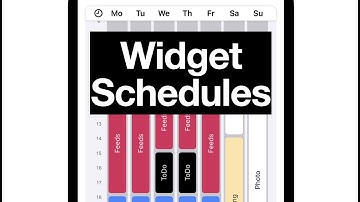 Widgeridoo 3 - Widget Schedules