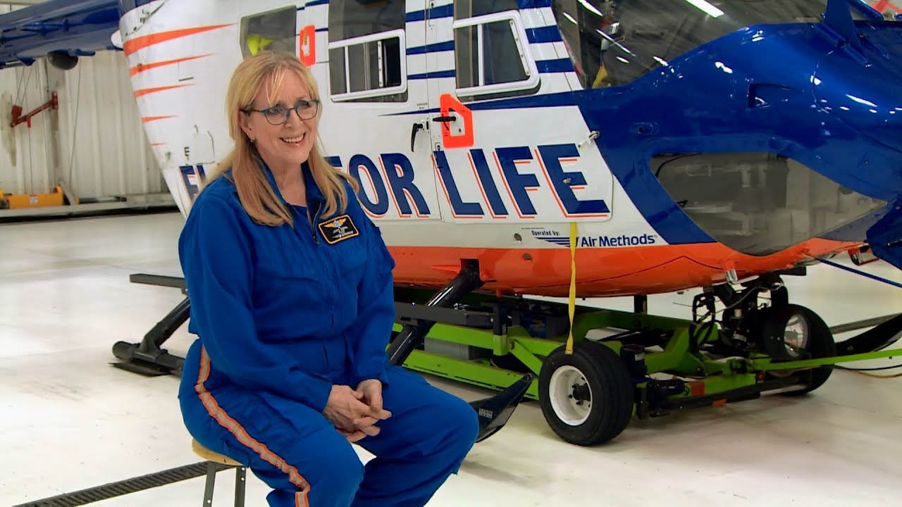 First Female Flight for Life Helicopter Pilot Janis Sierra