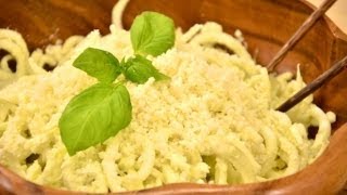 Raw Fettuccine Alfredo (Low Fat & Oil Free)