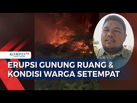 Erupsi Gunung Api Ruang di Kepulauan Sitaro, Warga sempat Panik saat Evakuasi
