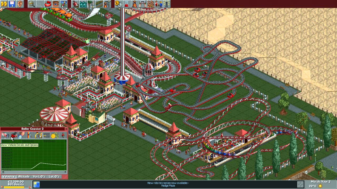 RollerCoaster Tycoon Deluxe - Bumbly Beach (1999/2003) [WINDOWS] - YouTube