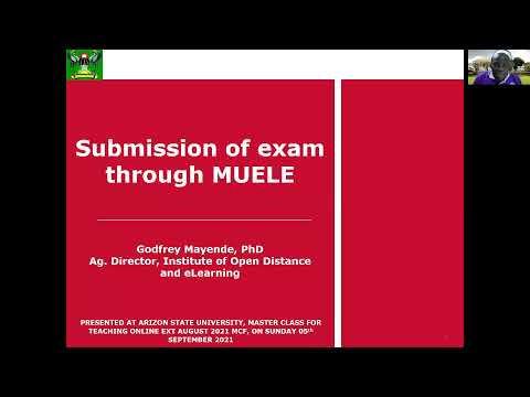 Submission of exam through MUELE