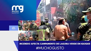 #MuchoGusto / Nuevo incendio afecta a campamento de Laguna Verde en Iquique