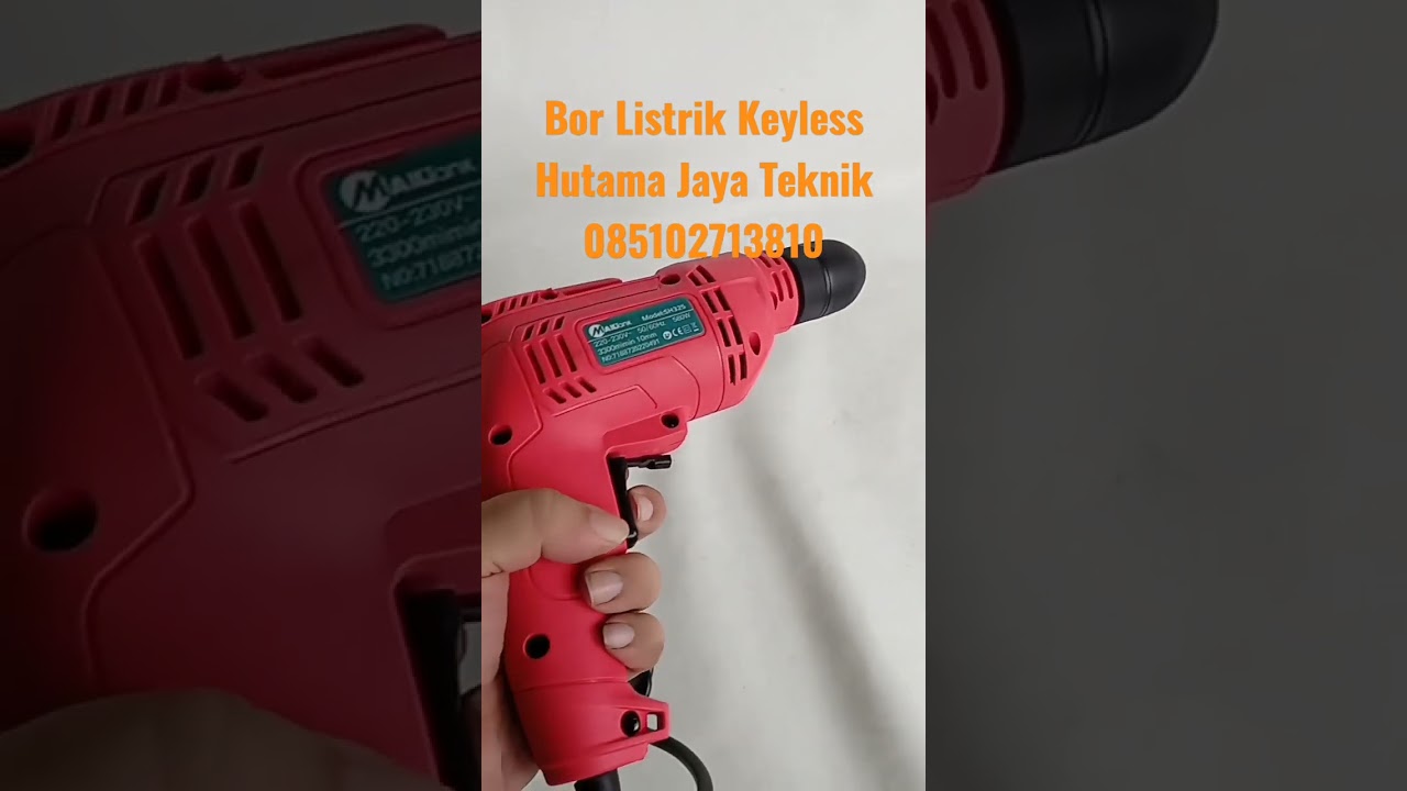Mesin Bor Listrik Keyless 