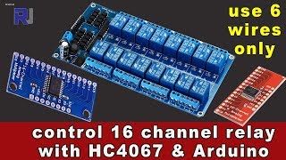 Home Automation: Control 16 channel relay with CD74HC4067 Multiplexer and Arduino with 6 wires screenshot 2