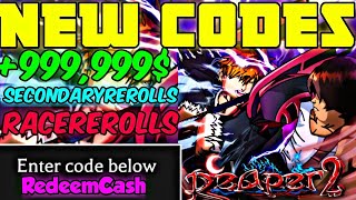 REAPER 2 ALL *NEW CODES*, CASH CODES & RESET CODES FOR OCTOBER 2022 |REAPER 2 UPDATE CODES