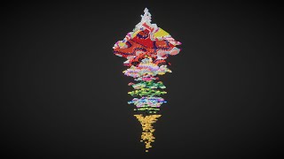 The Long View - Terraforms by Mathcastles 3D visual