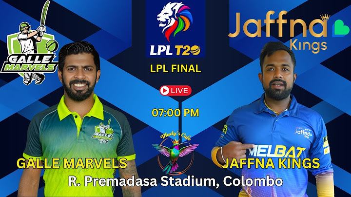 LPL Final Live | Galle Marvels vs Jaffna Kings | GM vs JK Final T20 Match LPL | Colombo Sri Lanka |