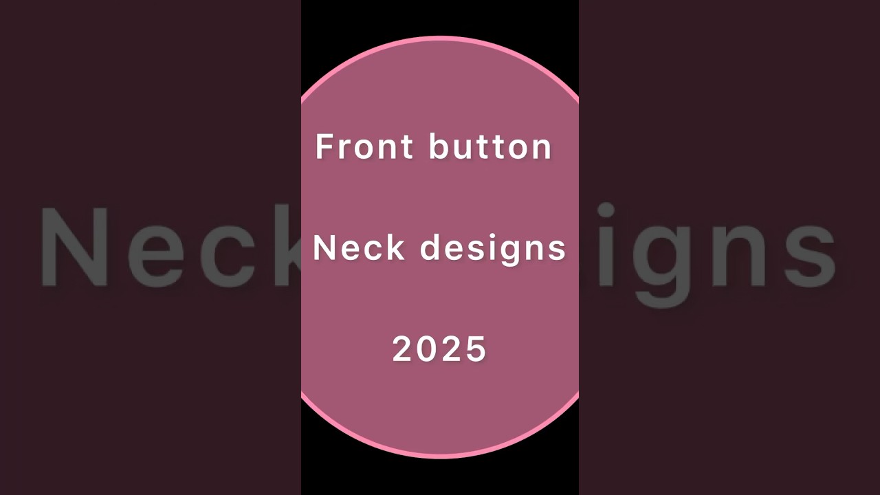 Front button neck designs 