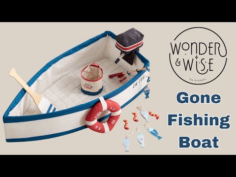 Wonder and Wise Kid's Fishing Boat Play Set #toys #imagination