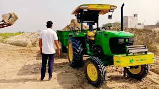 जॉन डियर 5050 D Vs फारमटै्क 45 Full Lodding Trolly screenshot 5