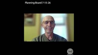 Planning Board 7-15-26