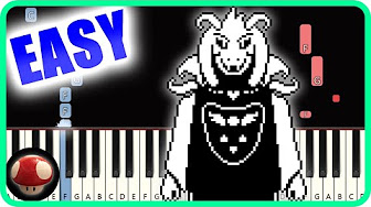 Undertale Bgm Easy Piano Tutorial Youtube