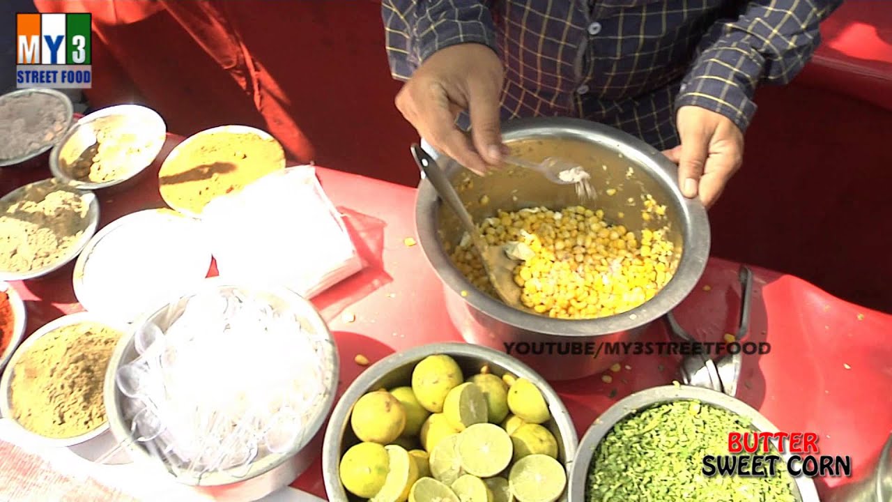 BUTTER SWEET CORN | GOA STREET FOOD | INDIAN STREET FOOD street food