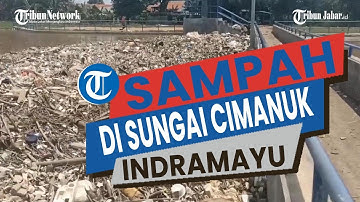 Sampah Lagi lagi Menumpuk di Sungai Cimanuk Indramayu