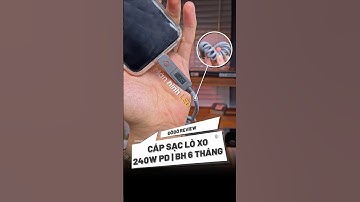 Cáp Sạc Nhanh 240W BaseMo | Màn Hình Hiển Thị, CarPlay & Carlife, Dây Lò Xo 2m | #dodorv #shorts