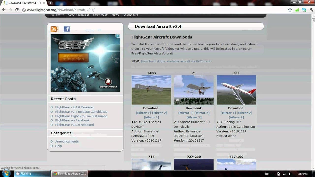 Flightgear Install & setup YouTube
