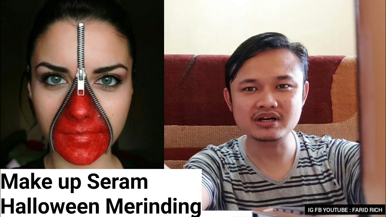 Make up Seram Halloween Merinding - YouTube