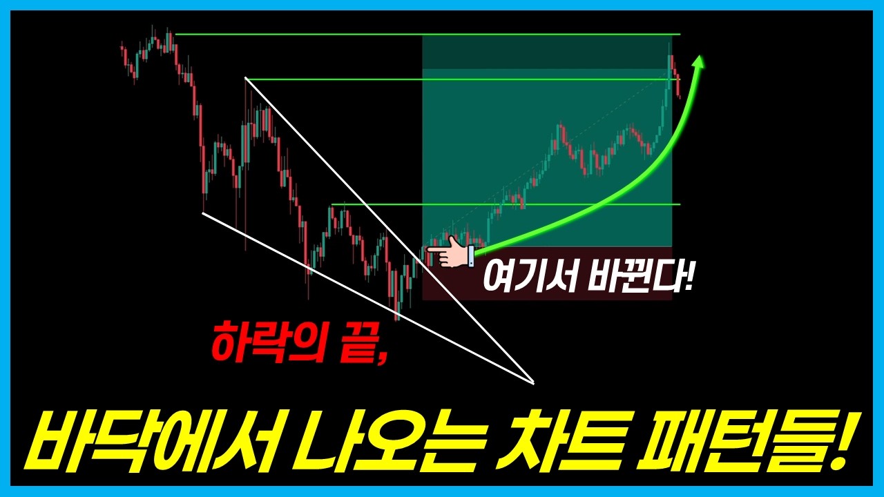 하락의 끝에서 나타나는 바닥 차트 패턴 총정리｜진짜 반전은 여기서 나온다!
