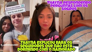 Thayna Thalita Explicou Para Os Seguidores Que Não Está Dormindo Com O Namorado