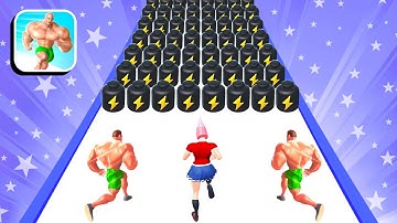 Muscle Rush  FUNNIEST APP🏃💪😱 GAME MOMENT | All Level Gameplay Walkthrough iOS Android Lv 142-143