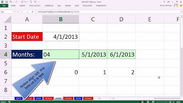 Excel Magic Trick 1019: Formula For Text Month Labels From Serial Date: EDATE, TEXT & COLUMNS