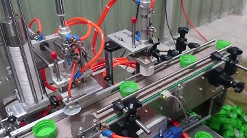 Budget Cap lining Machine  with Glue Station using Pre Cut Liners